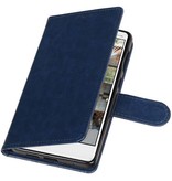 Nokia 7 Wallet Type de livre de cas portefeuille cas Dark Blue
