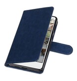 Nokia 7 Portemonnee hoesje booktype wallet case Donker Blauw