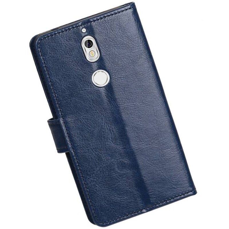 Nokia 7 Wallet Fall Buchtyp Mappenkasten Dark Blue