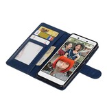 Nokia 7 Wallet Fall Buchtyp Mappenkasten Dark Blue