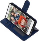 Nokia 7 Portemonnee hoesje booktype wallet case Donker Blauw