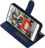 Nokia 7 Wallet Type de livre de cas portefeuille cas Dark Blue