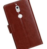 Nokia 7 Type de livre de cas wallet affaire Brown