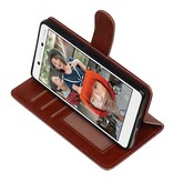 Nokia 7 Type de livre de cas wallet affaire Brown