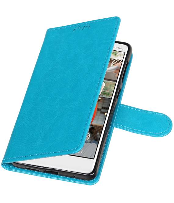 Nokia 7 Portemonnee hoesje booktype wallet case Turquoise