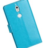 Nokia 7 Portemonnee hoesje booktype wallet case Turquoise