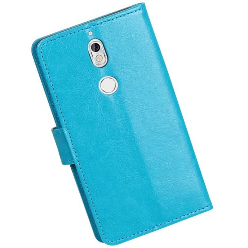 Nokia 7 Portemonnee hoesje booktype wallet case Turquoise