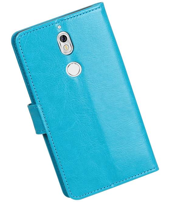 Nokia 7 Portemonnee hoesje booktype wallet case Turquoise