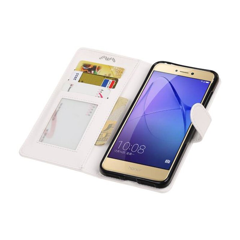 Huawei P8 Lite 2017 Portemonnee hoesje booktype Wit