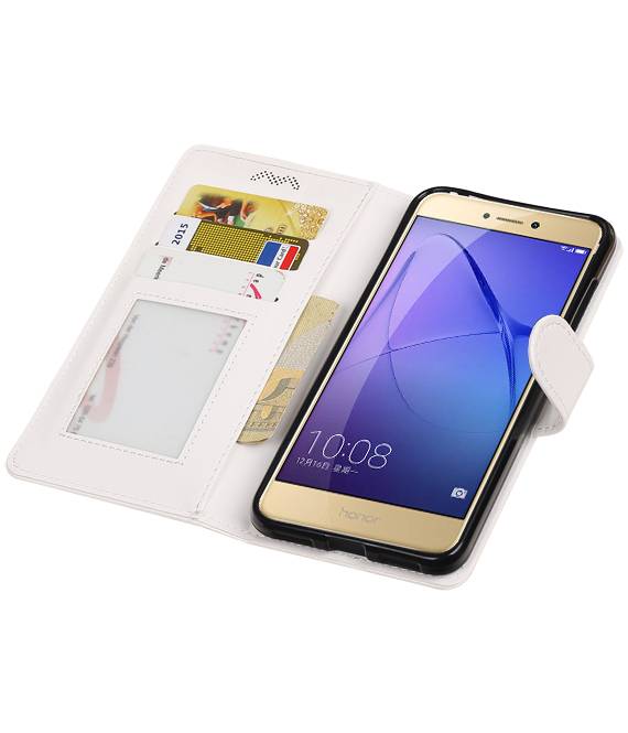 Huawei Lite 2017 P8 étui portefeuille booktype blanc