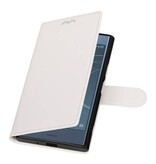 Xperia XZ1 Wallet Fall Booktype Wallet Weiß