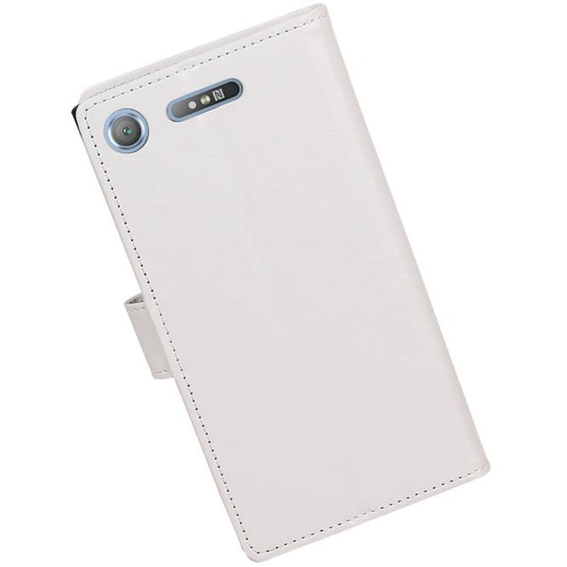 Xperia XZ1 Wallet Fall Booktype Wallet Weiß