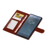 Xperia XZ1 Wallet Fall Booktype Wallet Brown