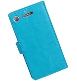 Xperia XZ1 Mappen-Kasten-Mappen-Türkis Booktype