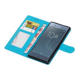 Xperia XZ1 Mappen-Kasten-Mappen-Türkis Booktype