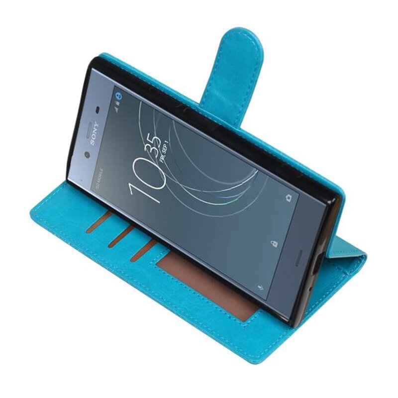 Xperia XZ1 Mappen-Kasten-Mappen-Türkis Booktype