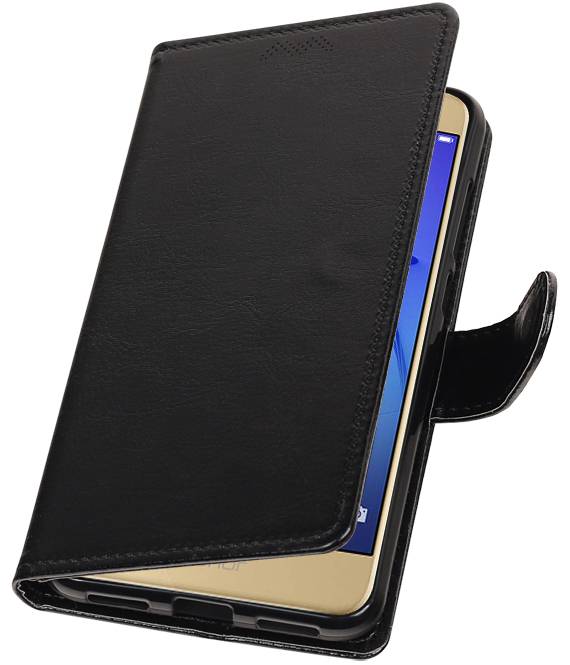 Huawei P8 Lite 2017 Portemonnee hoesje booktype Zwart