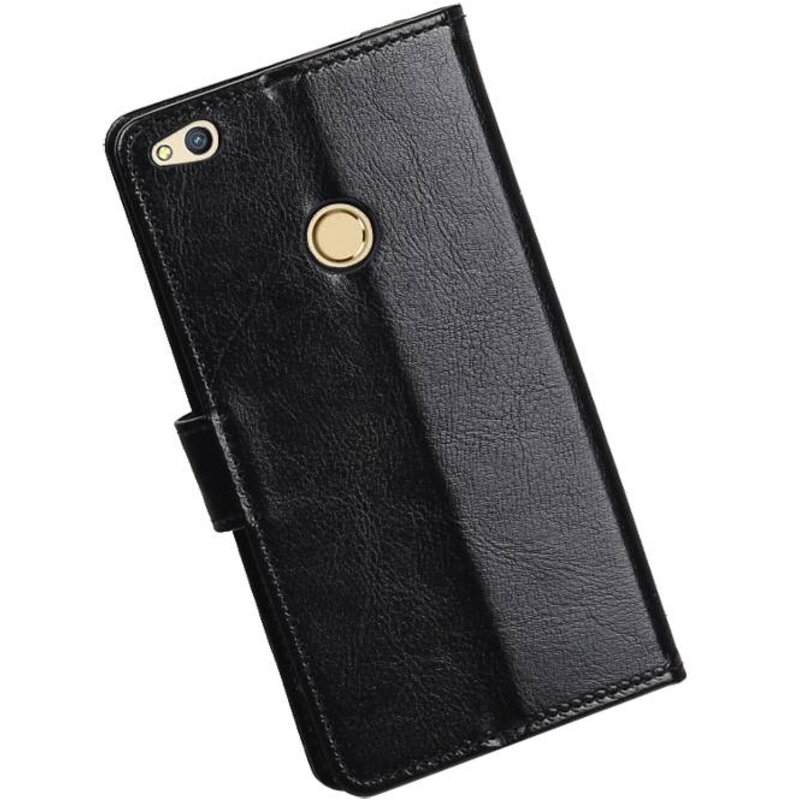 Huawei P8 Lite 2017 Portemonnee hoesje booktype Zwart