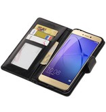 Huawei P8 Lite 2017 Wallet Fall Booktype Schwarz