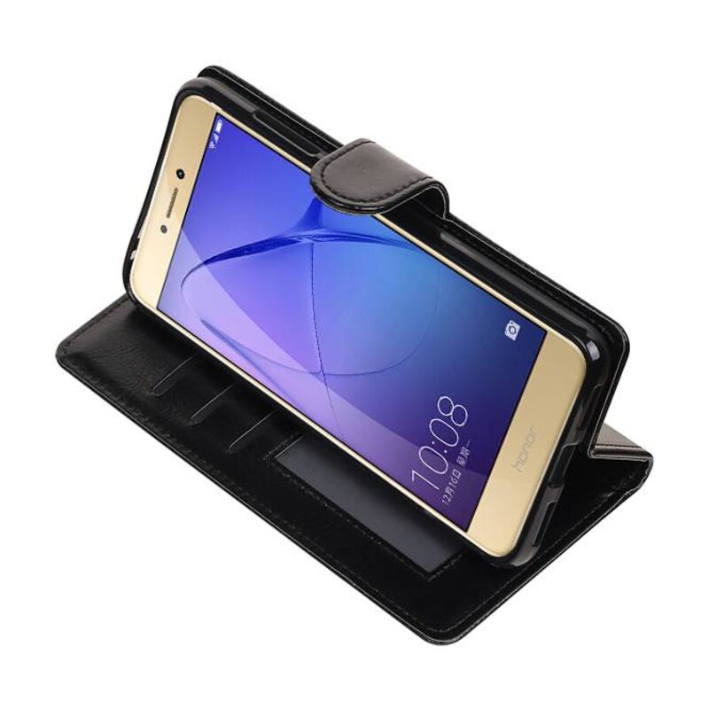 Huawei Lite 2017 P8 étui portefeuille booktype Noir