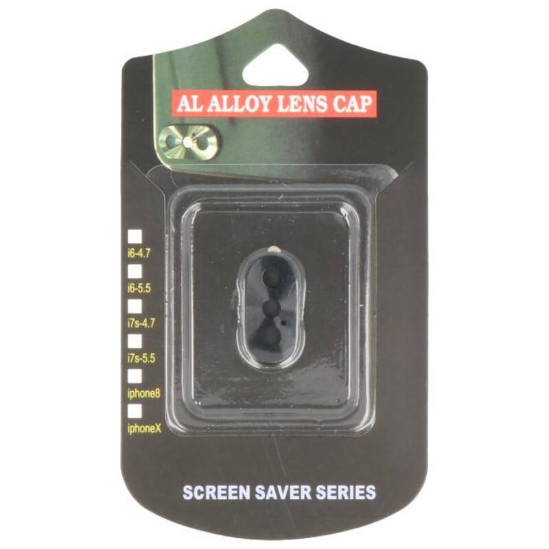 MF Glass Kameracover til iPhone X, sort