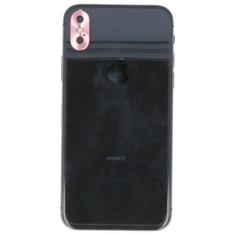 MF Glass Cover per fotocamera per iPhone X Nero