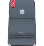 cubierta de la cámara para el iPhone Rojo X