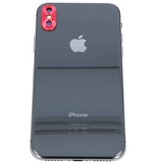 MF Glass Funda de cámara para iPhone X Roja