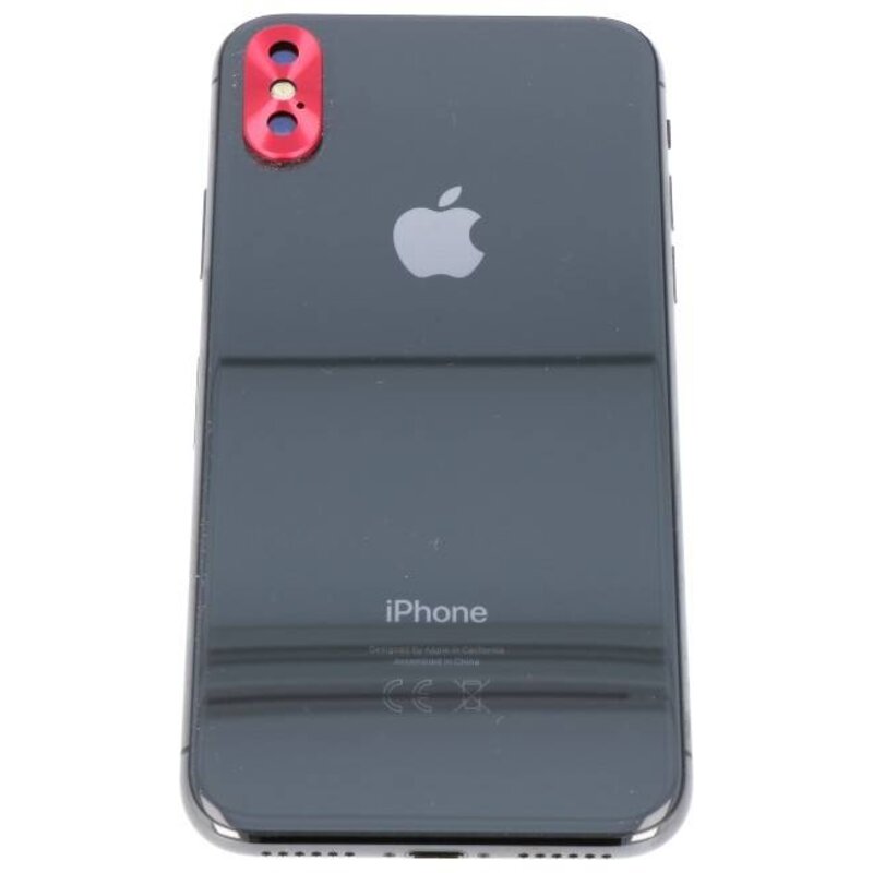 MF Glass Camera cover for iPhone X Red
