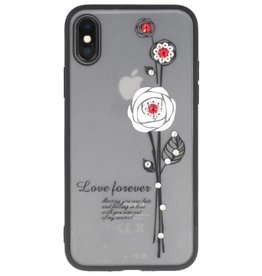 Love Forever Custodia per iPhone bianco X