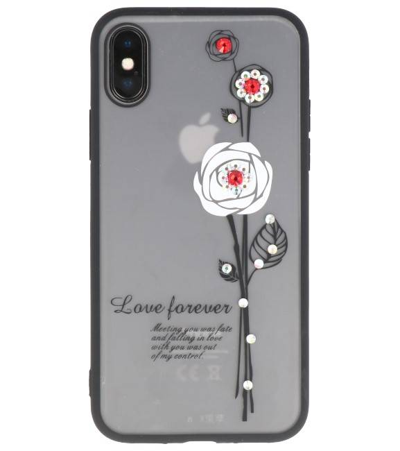 Amor por siempre para el iPhone blanco X