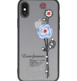 Love forever hoesjes voor iPhone X blauw