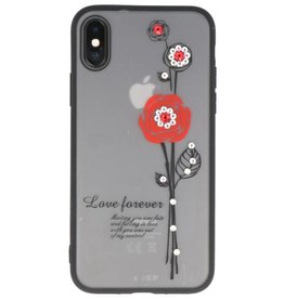 Love Forever Custodia per iPhone rosso X
