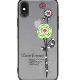 Amor por siempre para el iPhone X verde