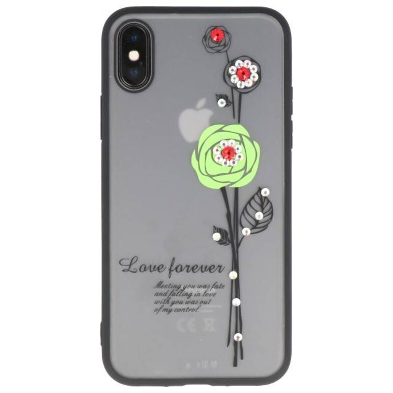 Love forever hoesjes voor iPhone X groen