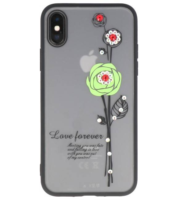 Amor por siempre para el iPhone X verde