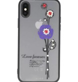 Amor por siempre para el iPhone púrpura X