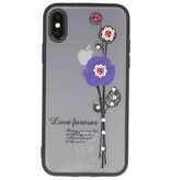 Kærlighed for evigt Case for iPhone lilla X