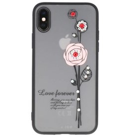 L'amour de cas toujours pour iPhone rose X