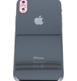 cubierta de la cámara para el iPhone Rosa X