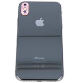 MF Glass Kameracover til iPhone X, lyserød