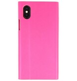 Flipbook Slim Folio Case voor iPhone X Roze