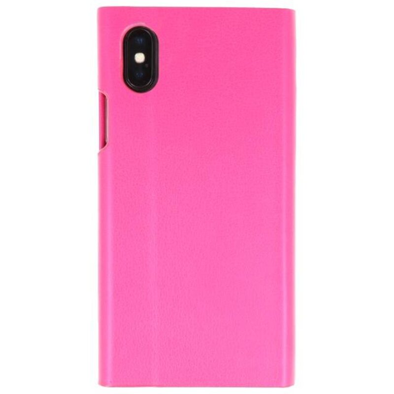 Flipbook Slim Folio Case pour iPhone X rose