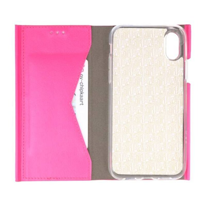 Flipbook Slim Folio Case für iPhone X Rosa