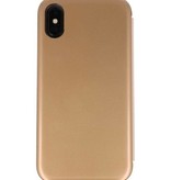 Shell Slim Folio Case for iPhone X Gold