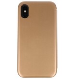 Shell Slim Folio Case for iPhone X Gold