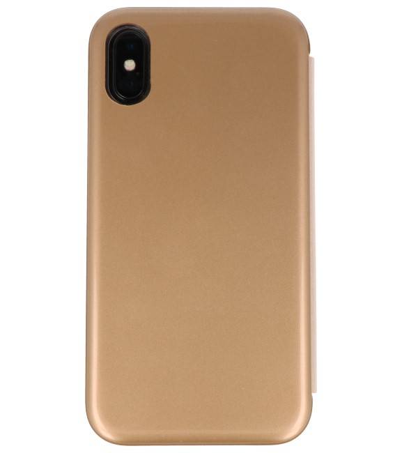 Custodia Folio Slim Shell per iPhone X Gold