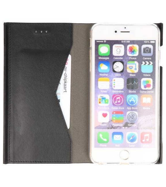 Flipbook Slim Folio Case voor iPhone 6 Plus Zwart