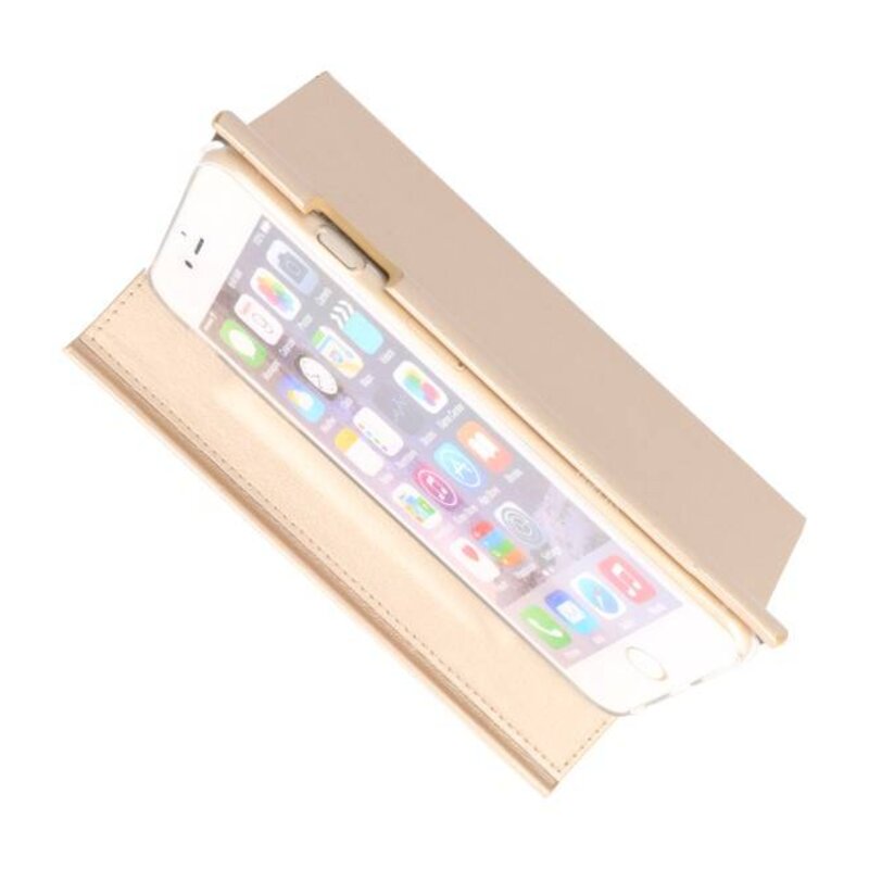Flipbook Slim Folio Case voor iPhone 6 Plus Goud