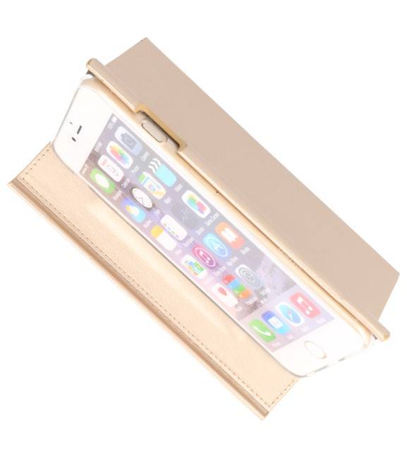 Flipbook Slim Folio Case voor iPhone 6 Plus Goud